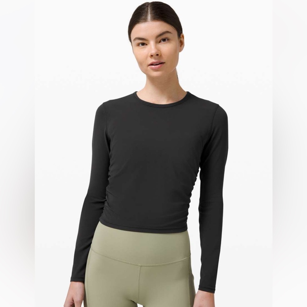 lululemon all it takes nulu long sleeve shirt black